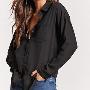FOREVER 21 | Women’s Chiffon Button Down Shirt